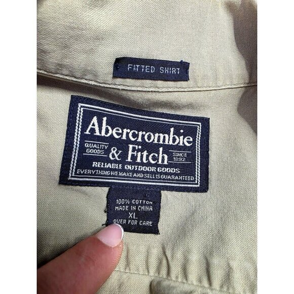 Abercrombie & Fitch Safari Button Shirt Short Sleeve XL Outdoor - Picture 4 of 16